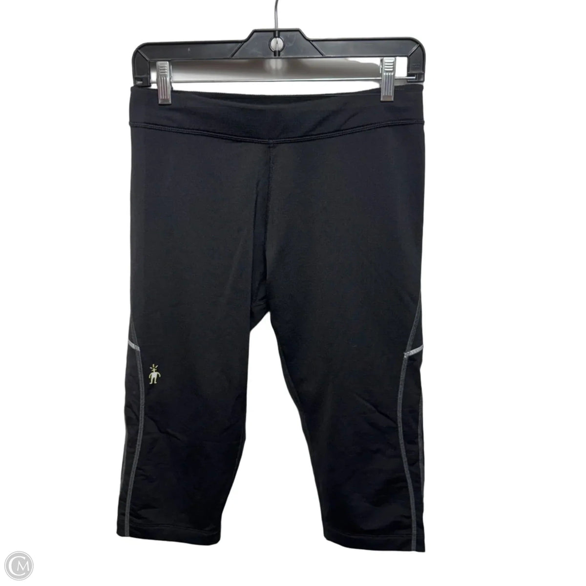 Athletic Leggings Capris Merino Blend By Smartwool In Black, Size: M