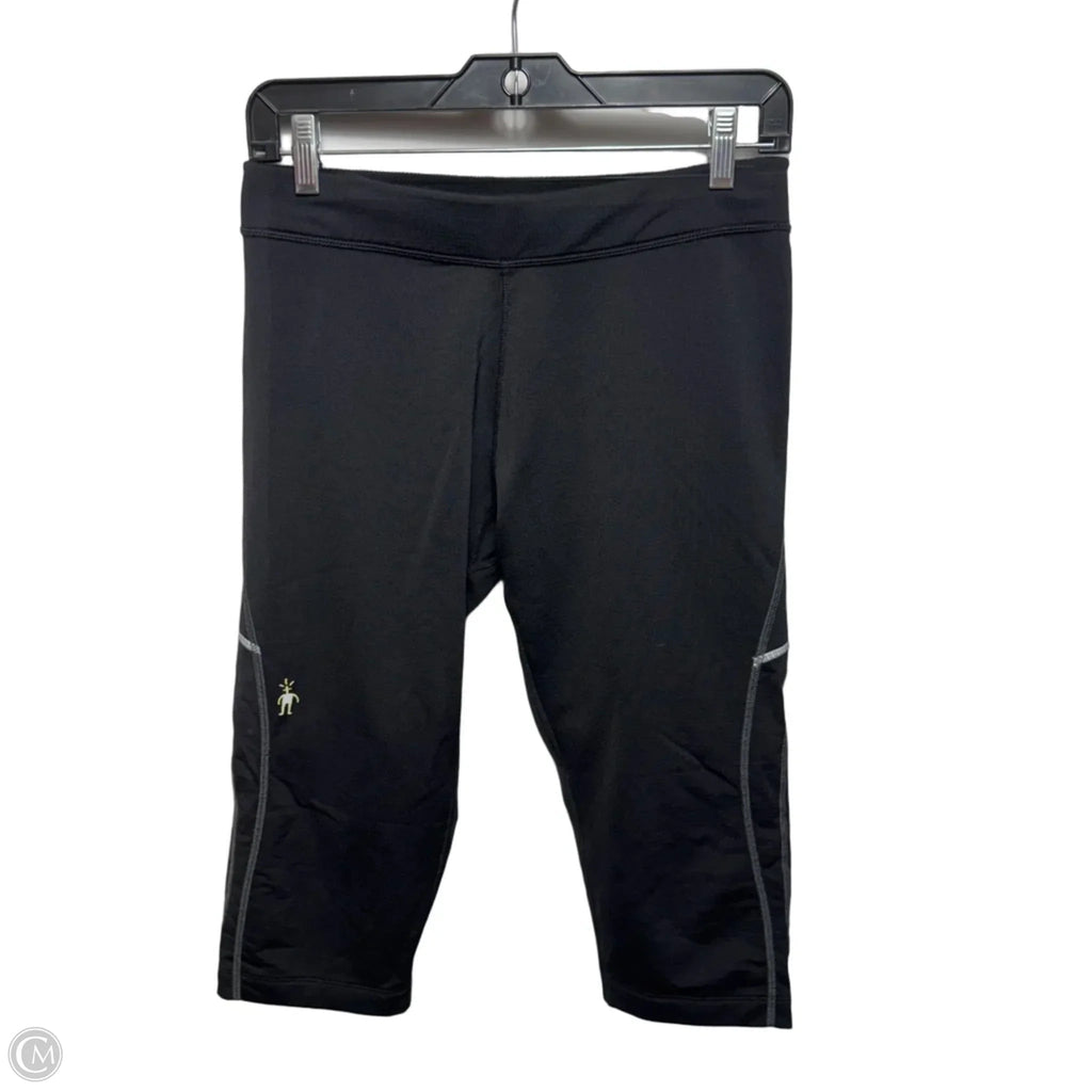 Athletic Leggings Capris Merino Blend By Smartwool In Black, Size: M