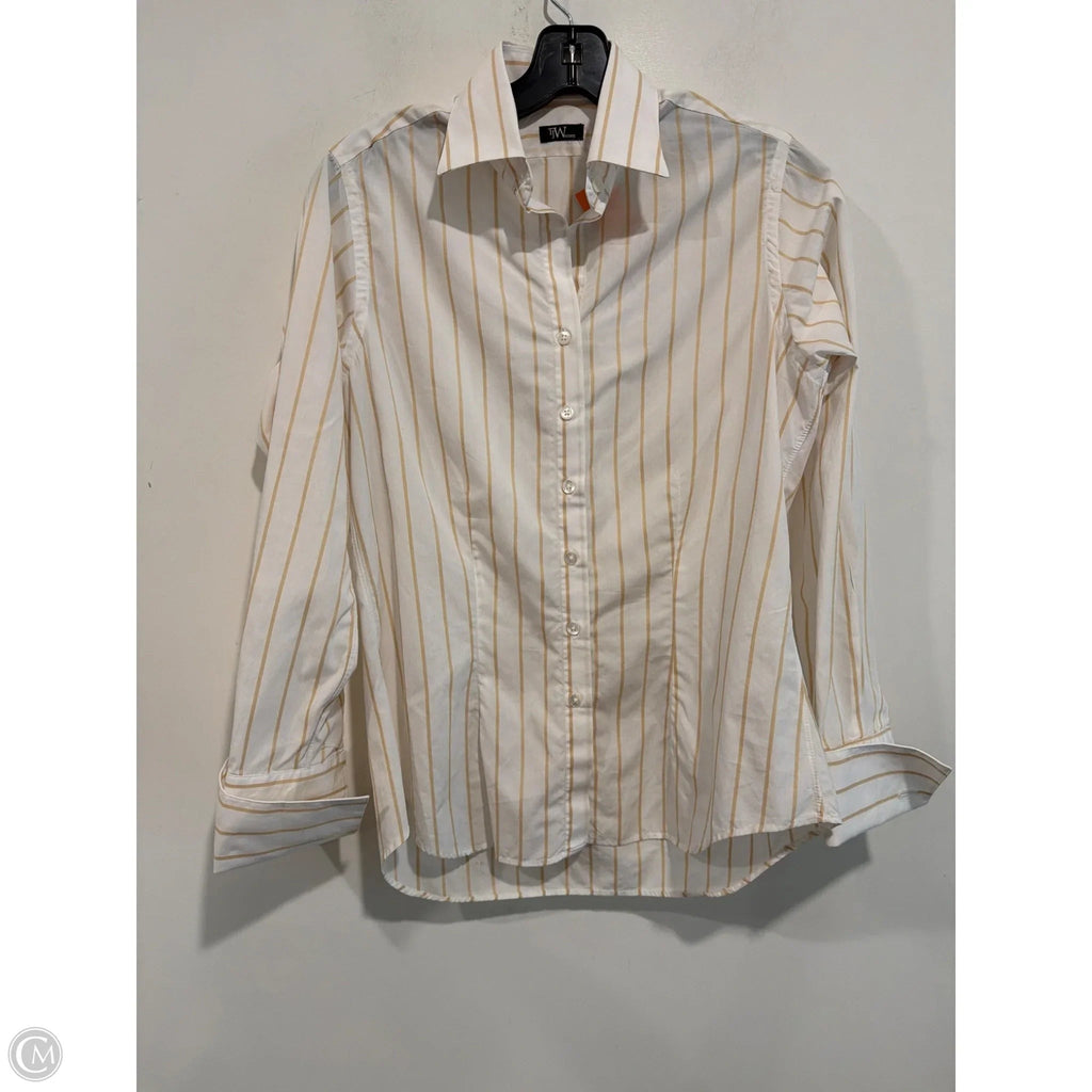 Top Long Sleeve By Clothes Mentor In White, Size: S