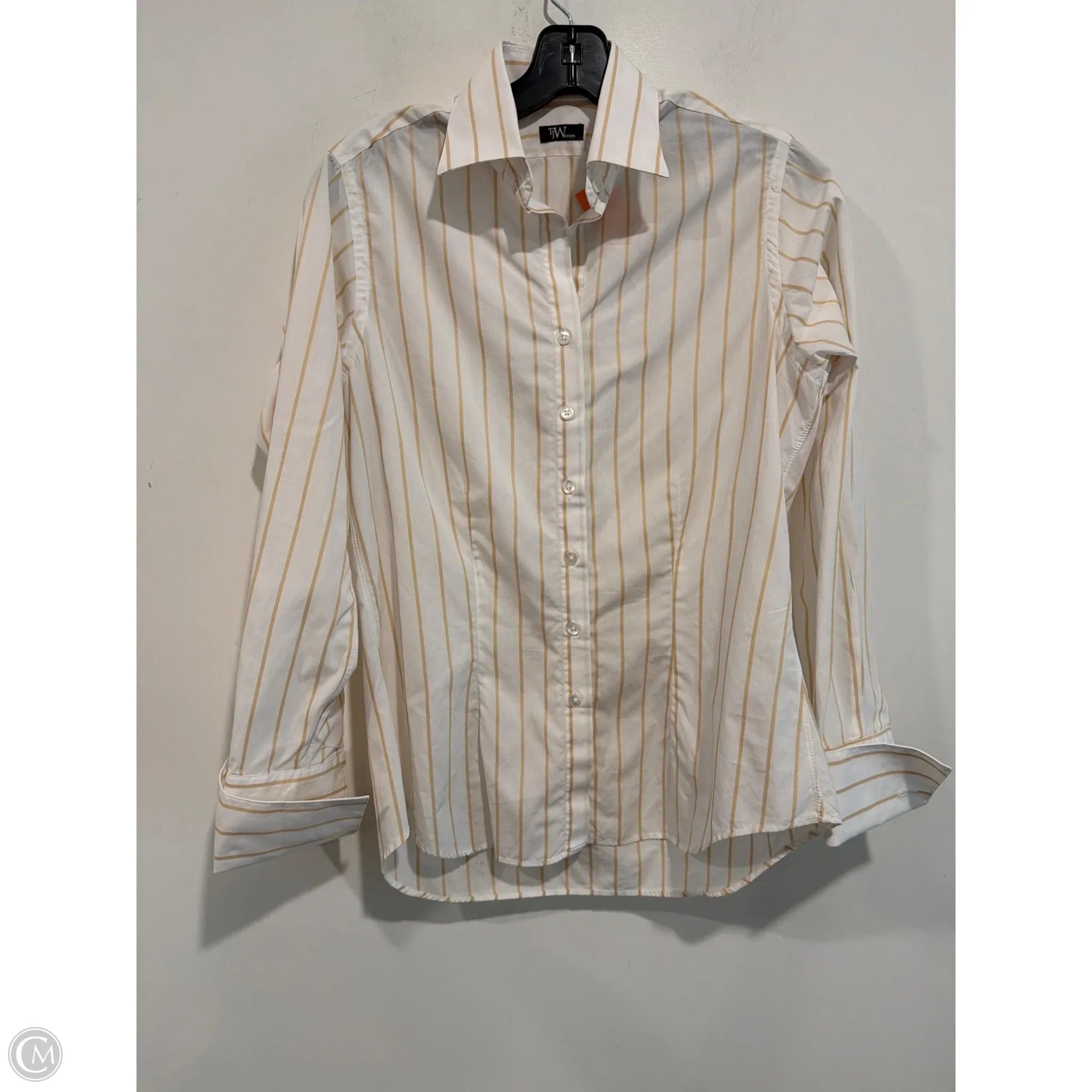 Top Long Sleeve By Clothes Mentor In White, Size: S