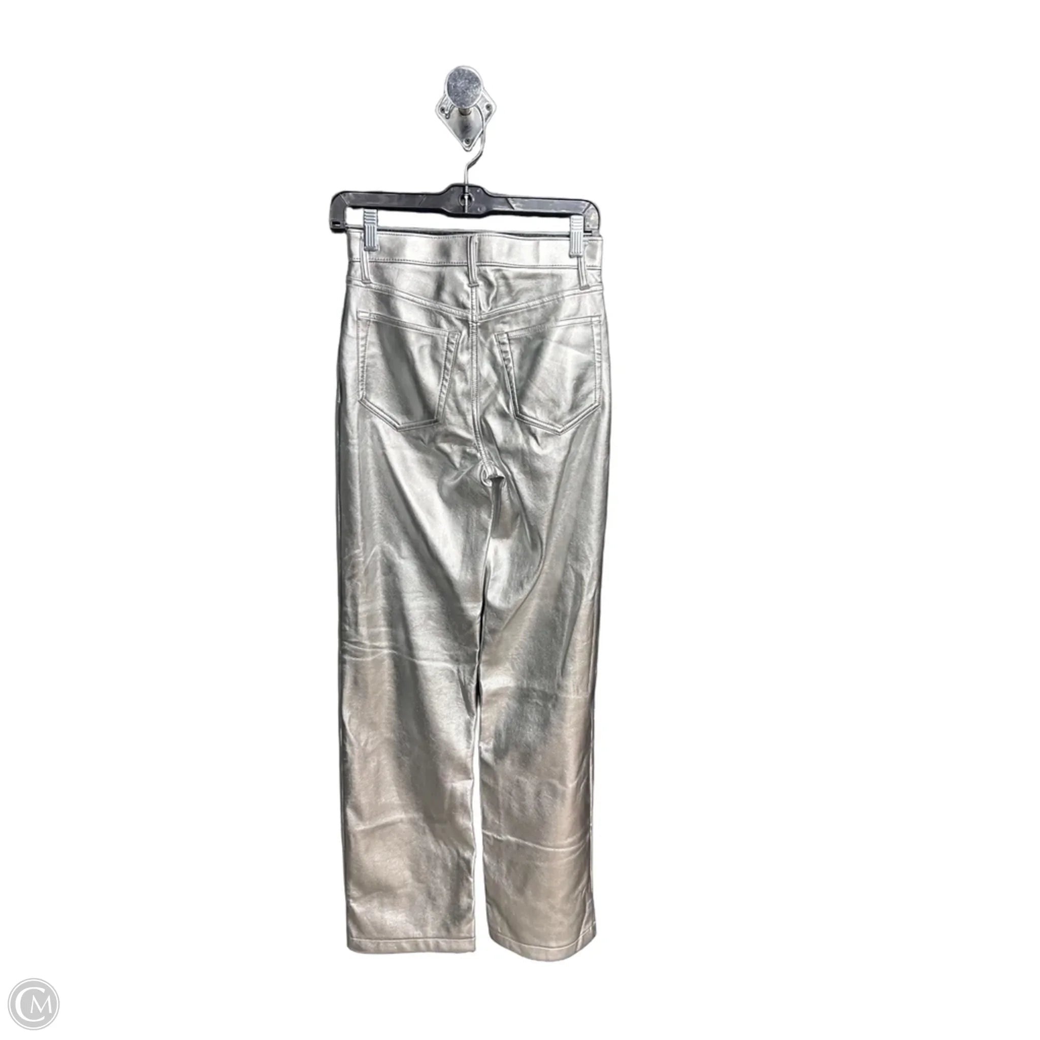 Jeans Wide Leg By Abercrombie And Fitch In Silver, Size: 0