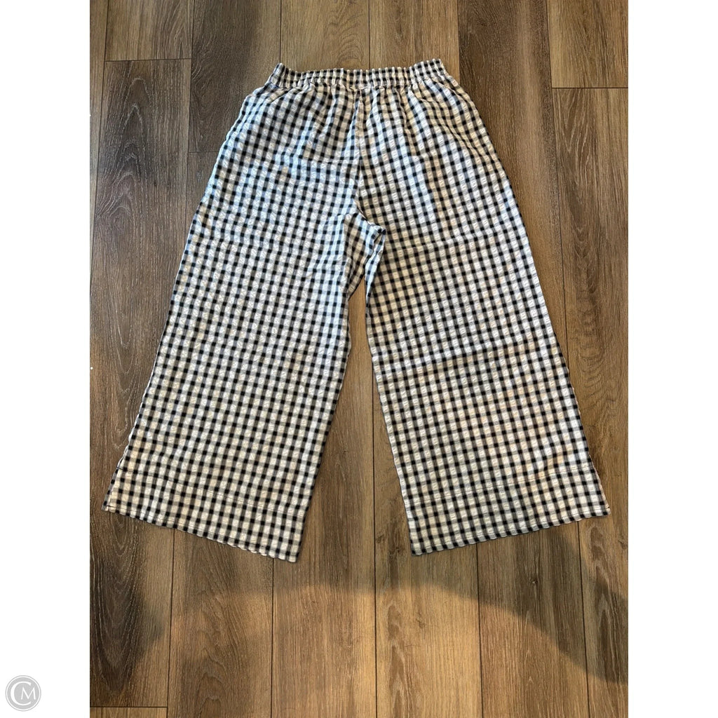 Pants Wide Leg By Sincerely Jules In Checkered Pattern, Size: L