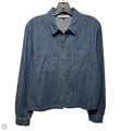 Top Long Sleeve By Jane And Delancey In Blue Denim, Size: M