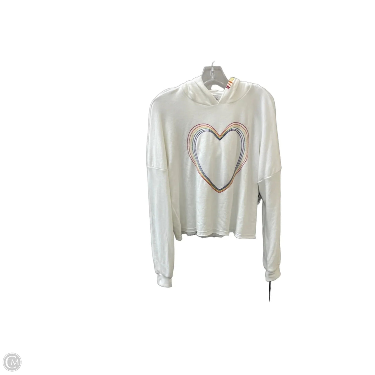 Athletic Top Long Sleeve Hoodie ByLauren Moshi In White, Size: Xs