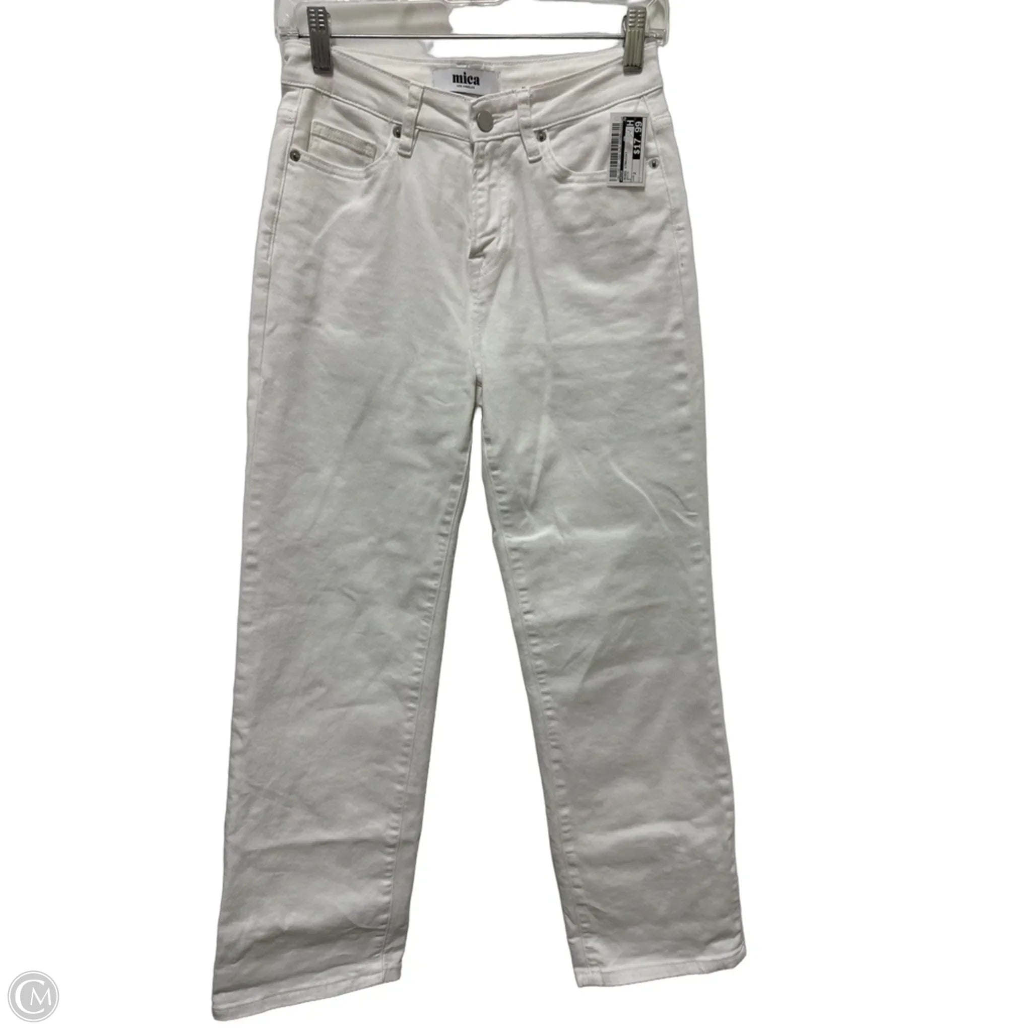 Jeans Straight By Mica In White, Size: 2