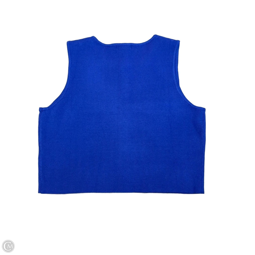 Top Sleeveless Basic By Papermoon In Blue, Size: L