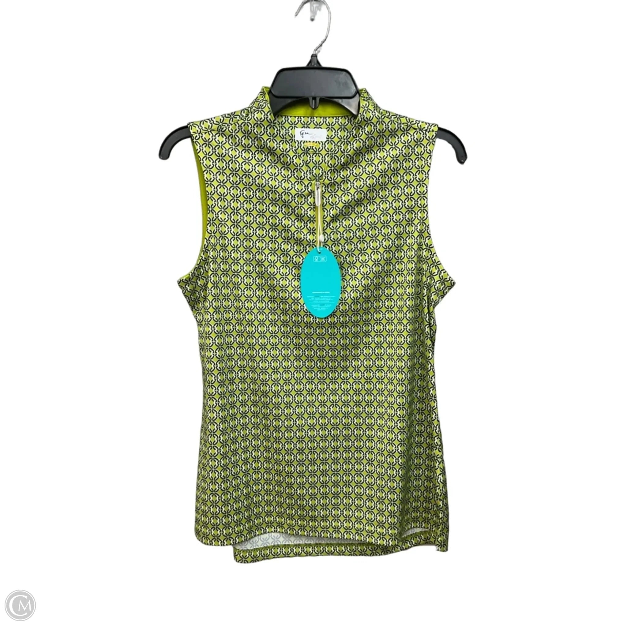 Athletic Tank Top By Greg Norman In Geometric Pattern, Size: M