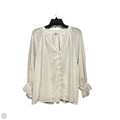 Blouse Long Sleeve By Entro In White, Size: S