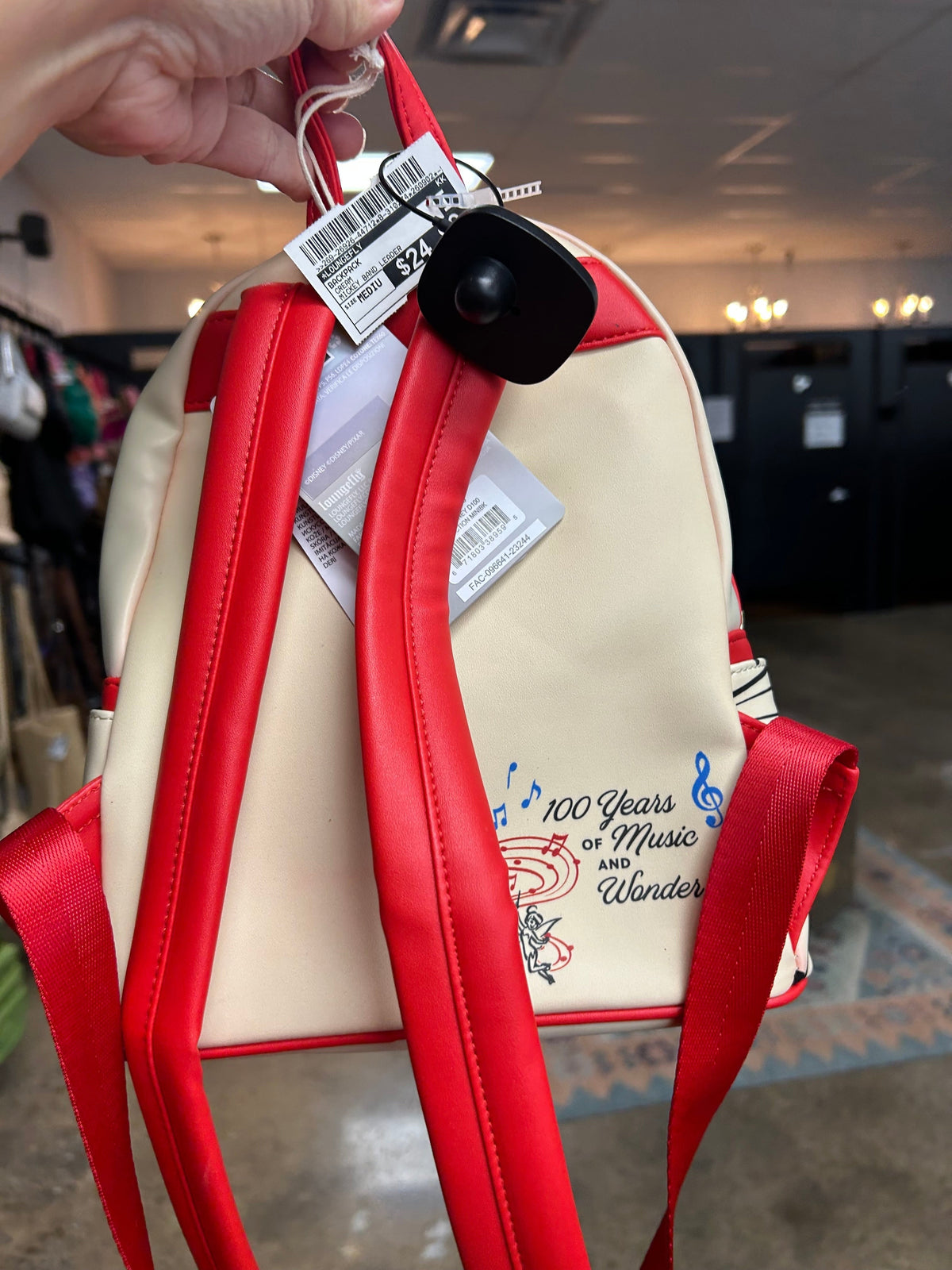 Backpack By Loungefly In Cream, Size:Medium
