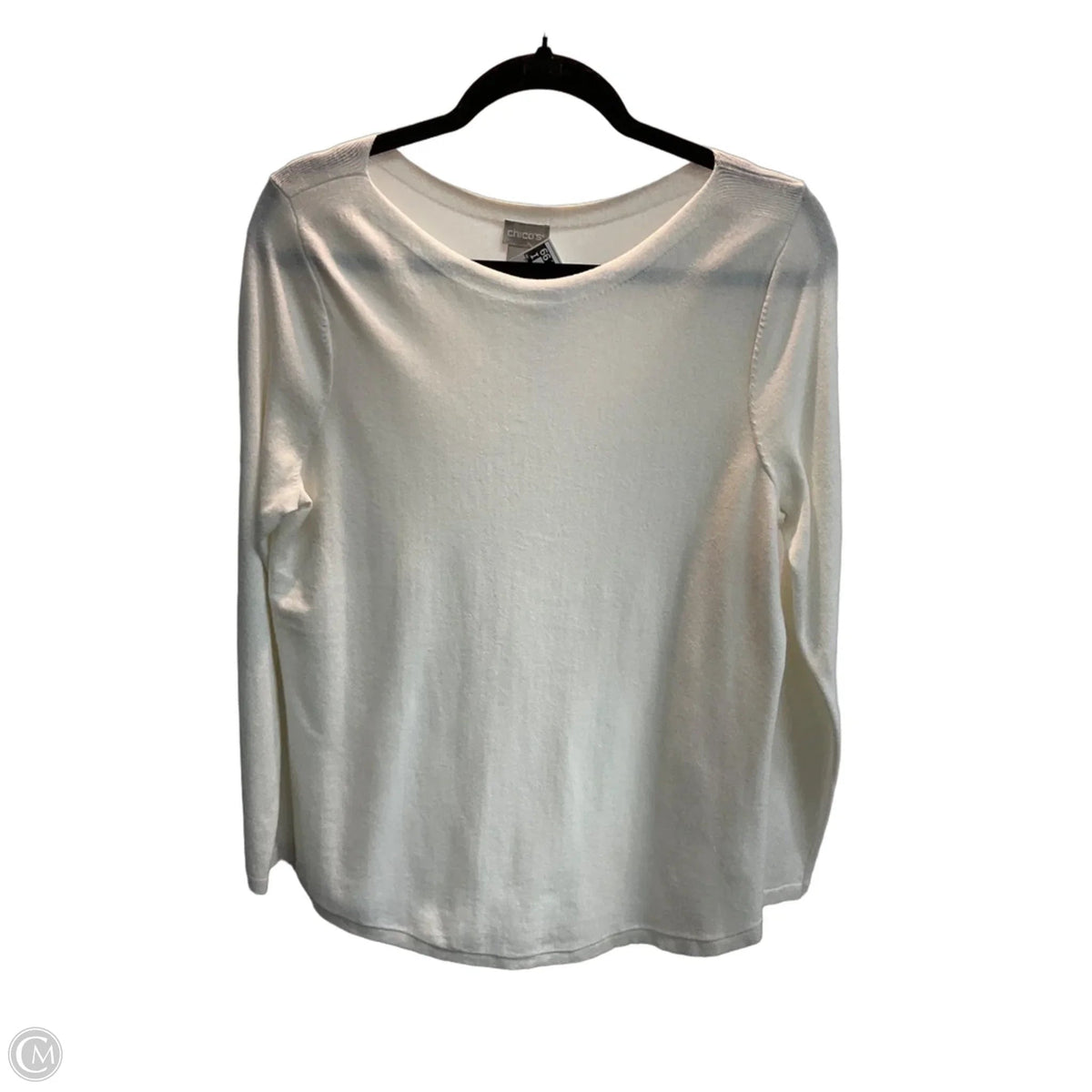 Sweater By Chicos In White, Size: M