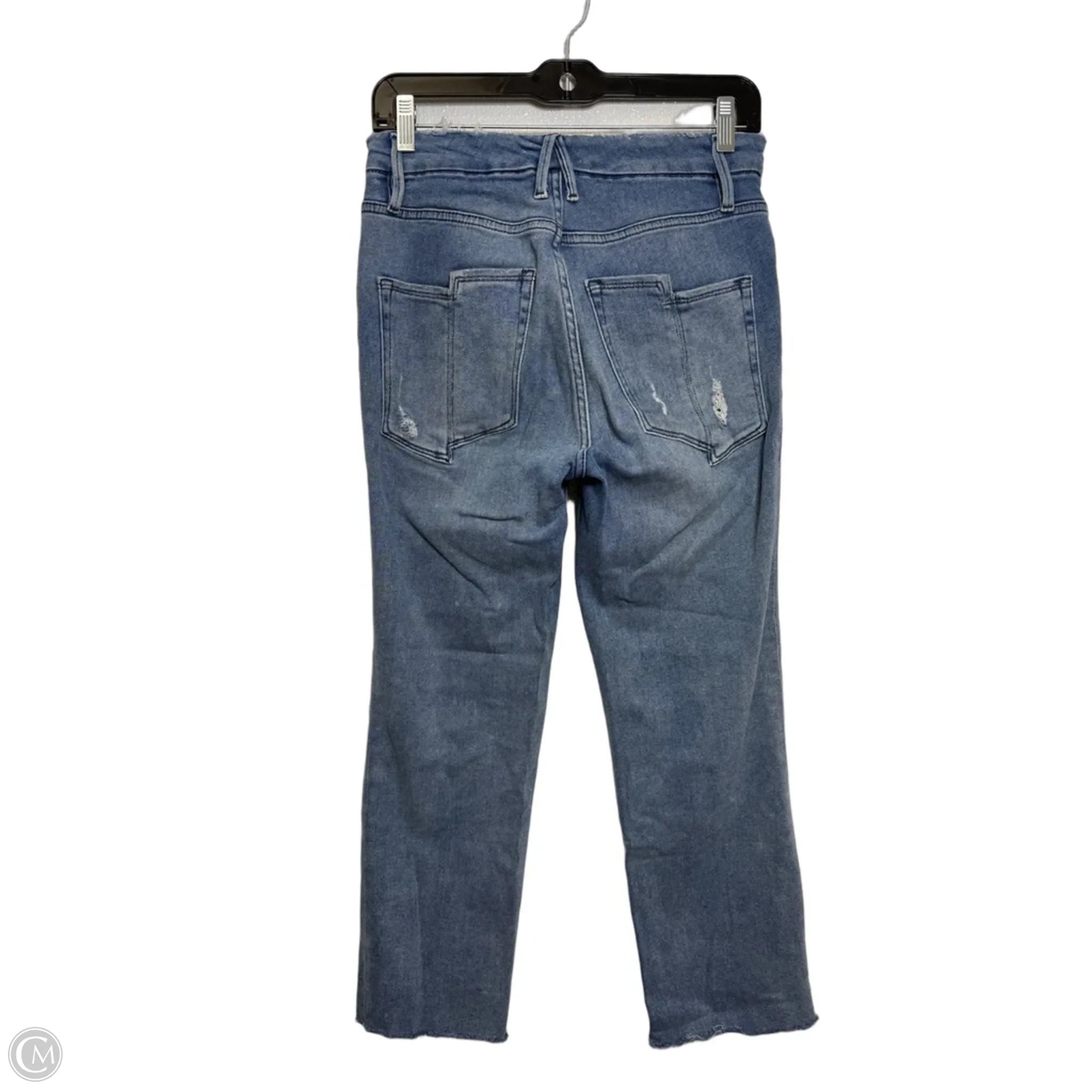 Jeans Cropped By Good American In Blue Denim, Size: 6