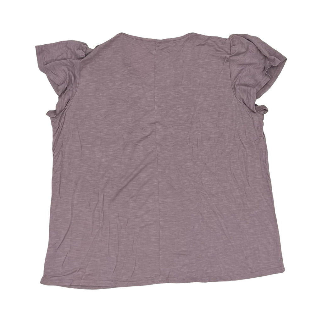 Blouse Ss By Maurices In Purple, Size:Xxl
