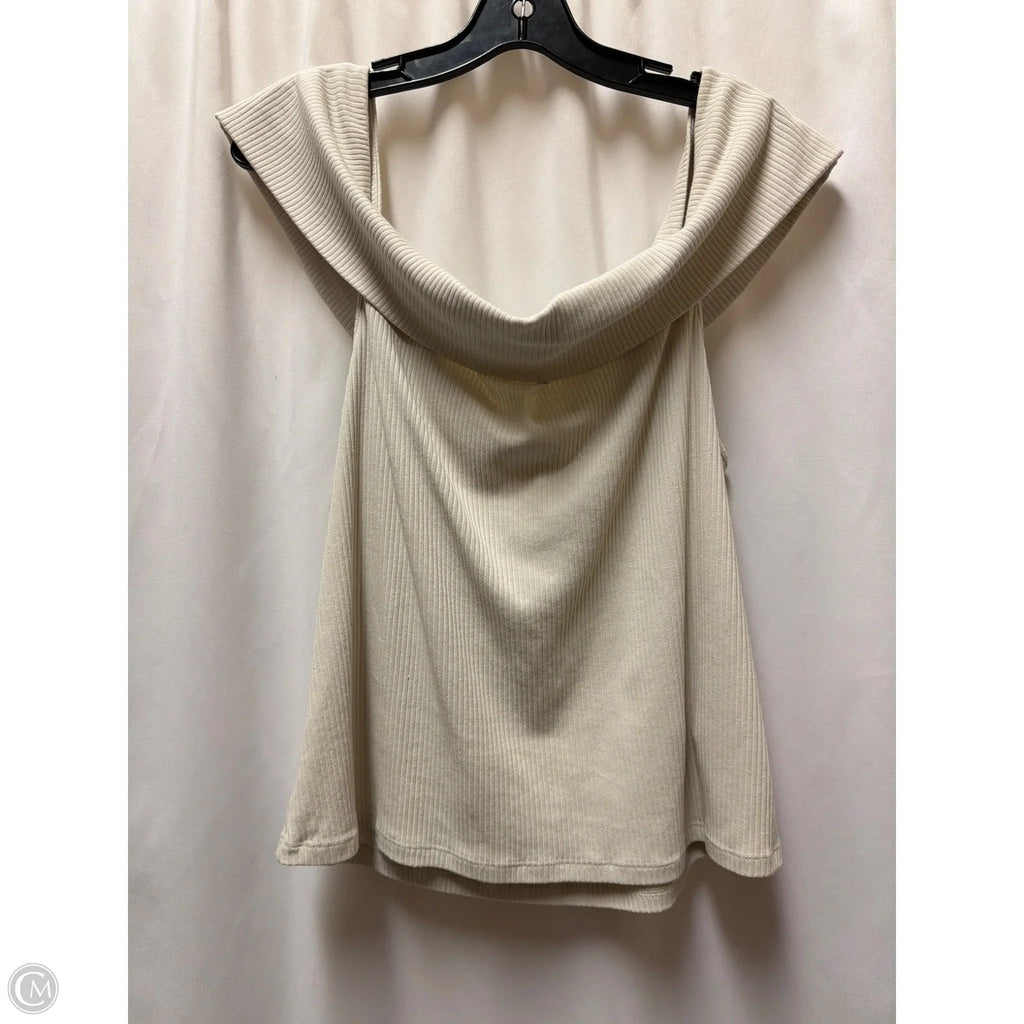 Top Sleeveless By Old Navy In Beige, Size: 2x