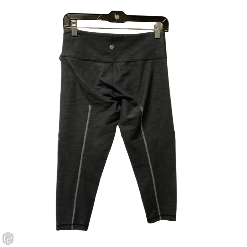 Athletic Capris By Lululemon In Grey, Size: 6