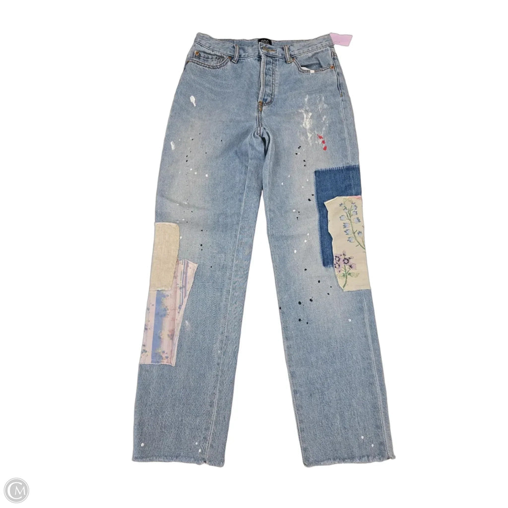 Jeans Straight By Bdg In Blue Denim, Size: 2