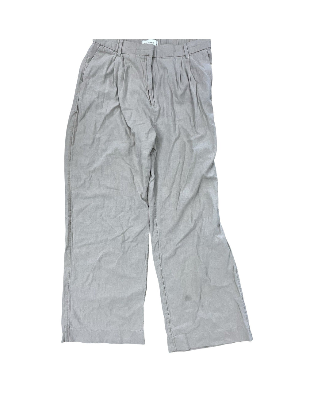 Pants Linen By Abercrombie And Fitch In Tan, Size:L