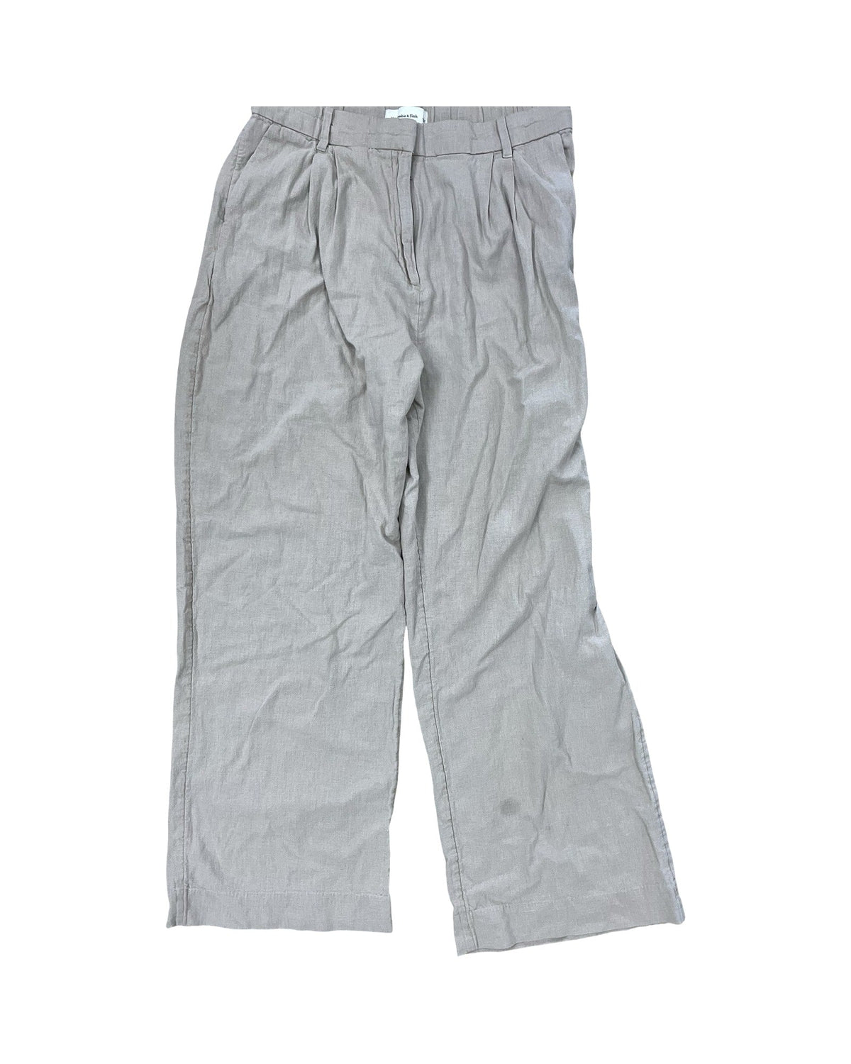 Pants Linen By Abercrombie And Fitch In Tan, Size:L