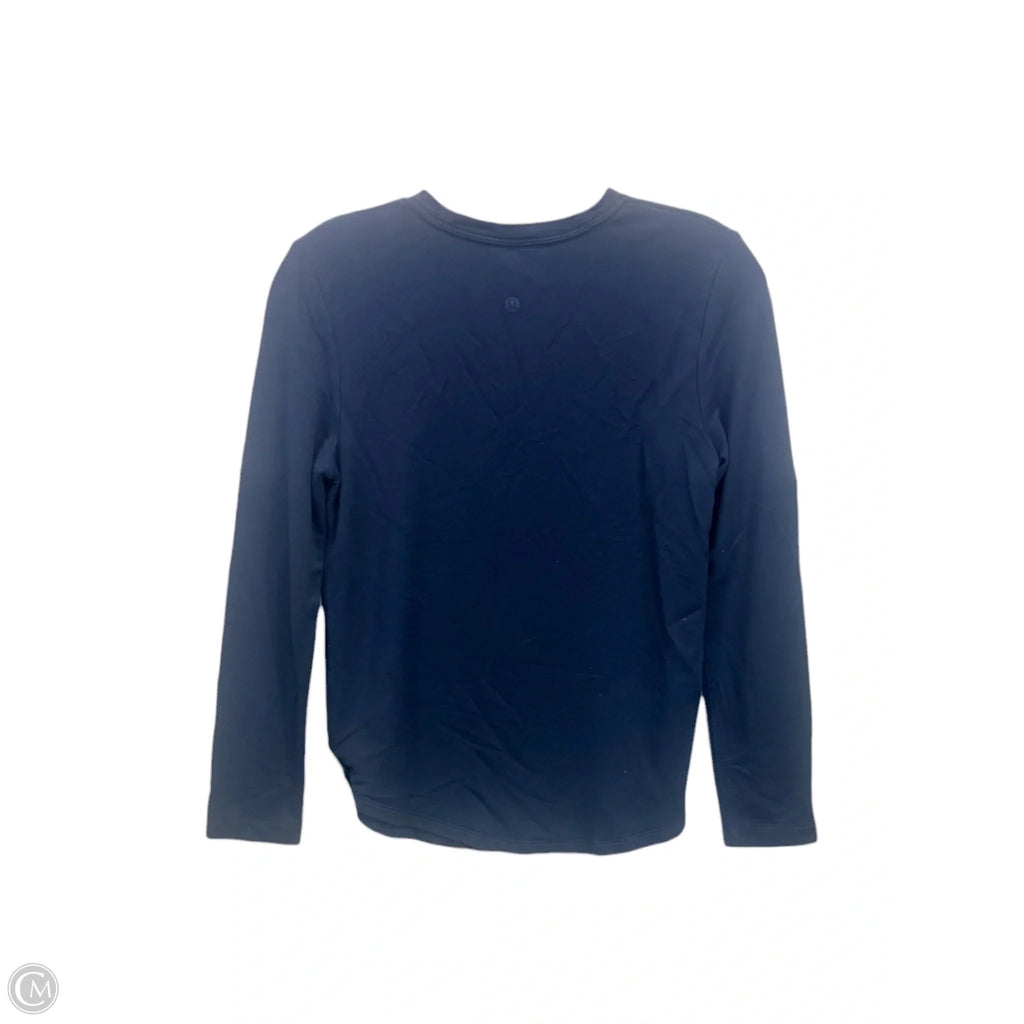 Athletic Sweatshirt Crewneck By Lululemon In Navy, Size: 2