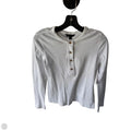 Top Long Sleeve By Banana Republic In White, Size: Xs