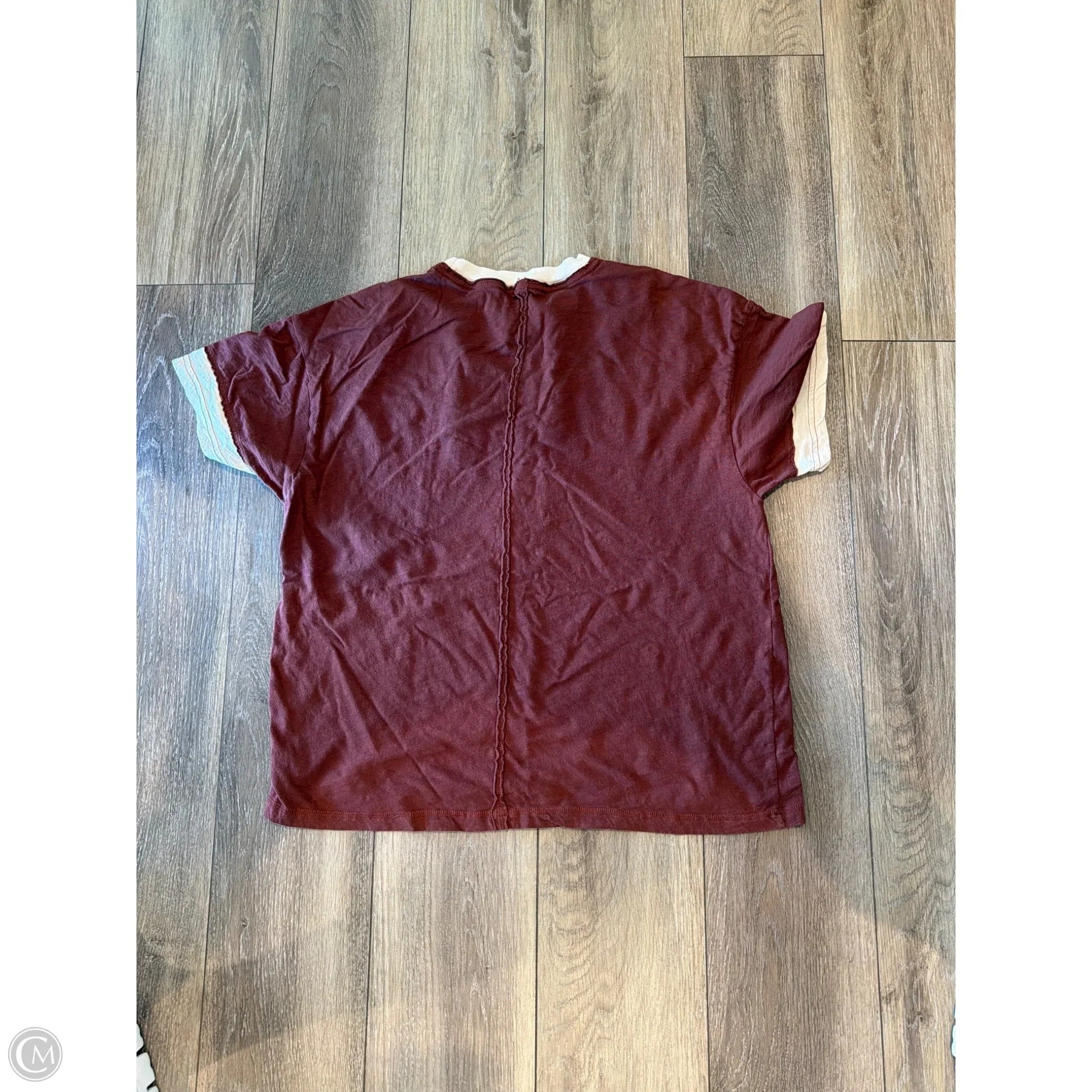 Top Short Sleeve By Aerie In Brown, Size: S