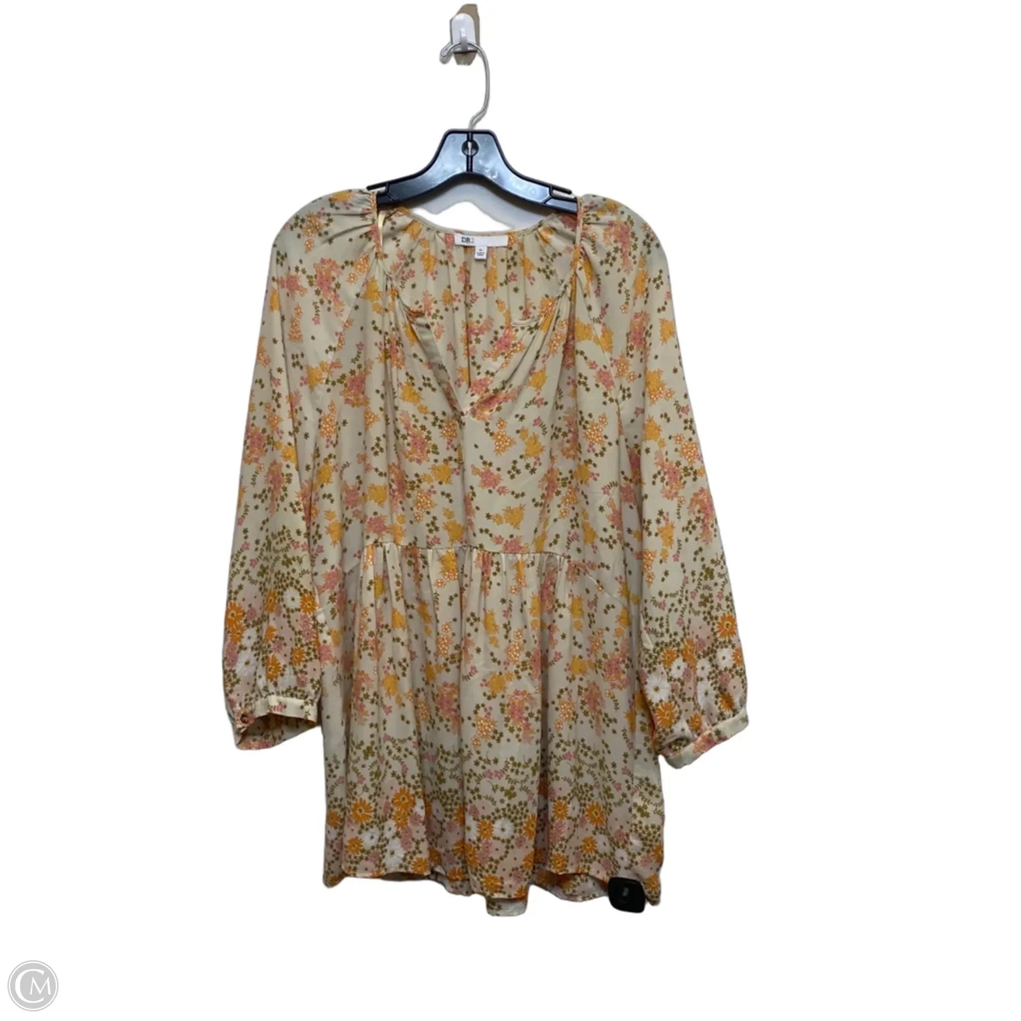 Top Long Sleeve By Dr2 In Orange, Size: Xl