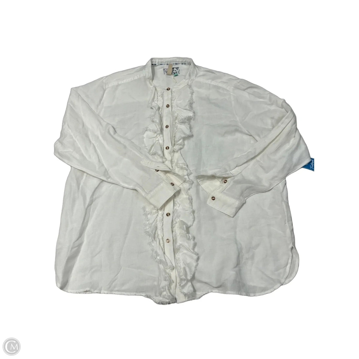 Top Long Sleeve By Pilcro In White, Size: 1x
