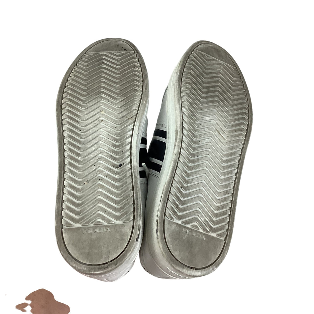 Shoes Luxury Designer By Prada In White, Size: 40.5
