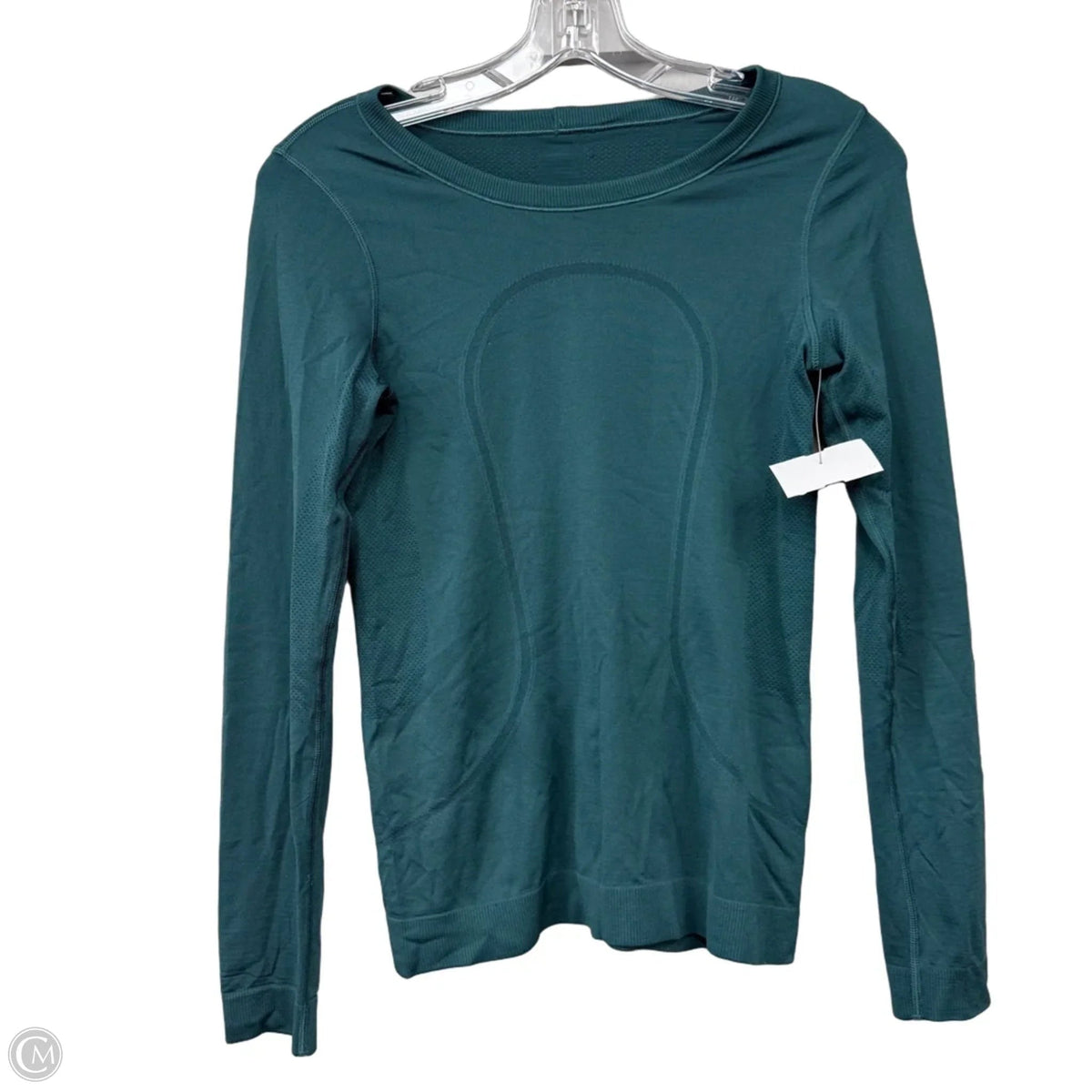 Athletic Top Long Sleeve Crewneck By Lululemon In Green, Size: 4