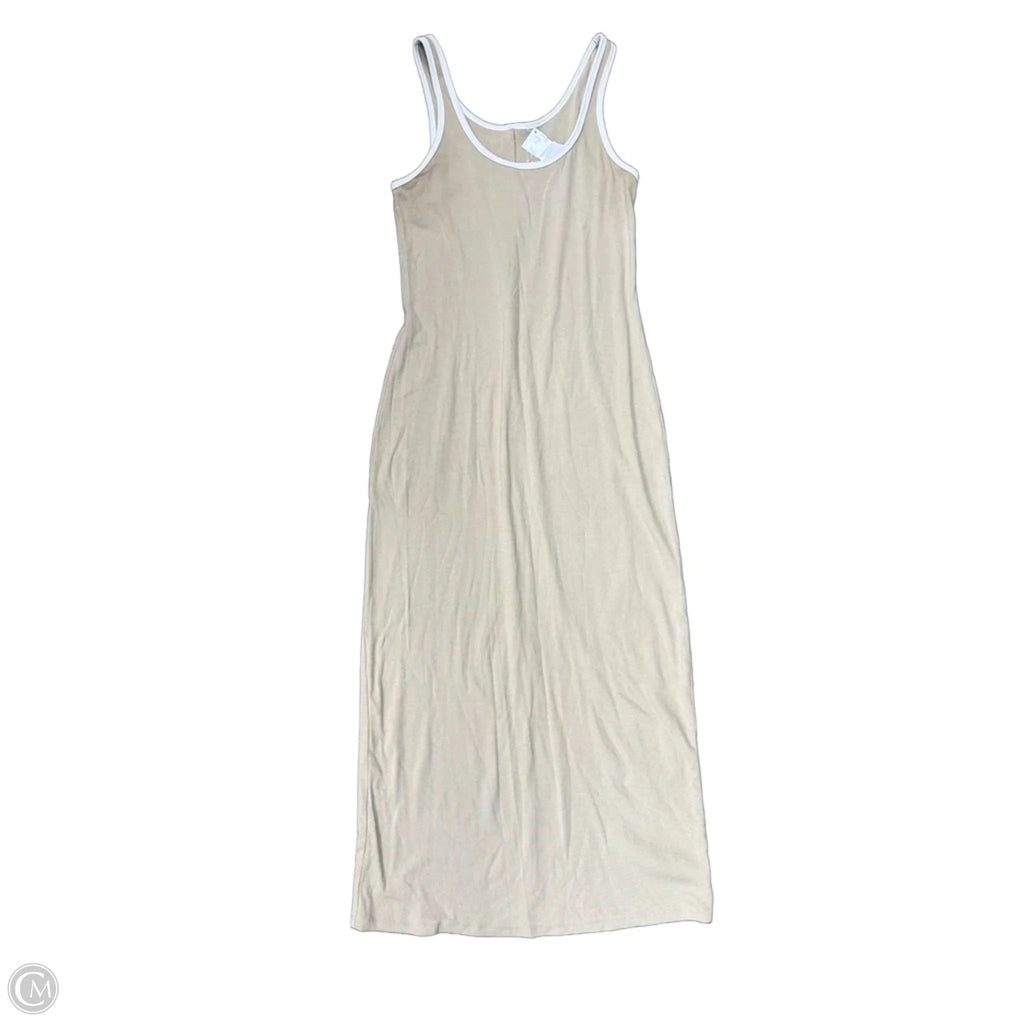 Dress Casual Maxi By A New Day In Tan & White, Size: S
