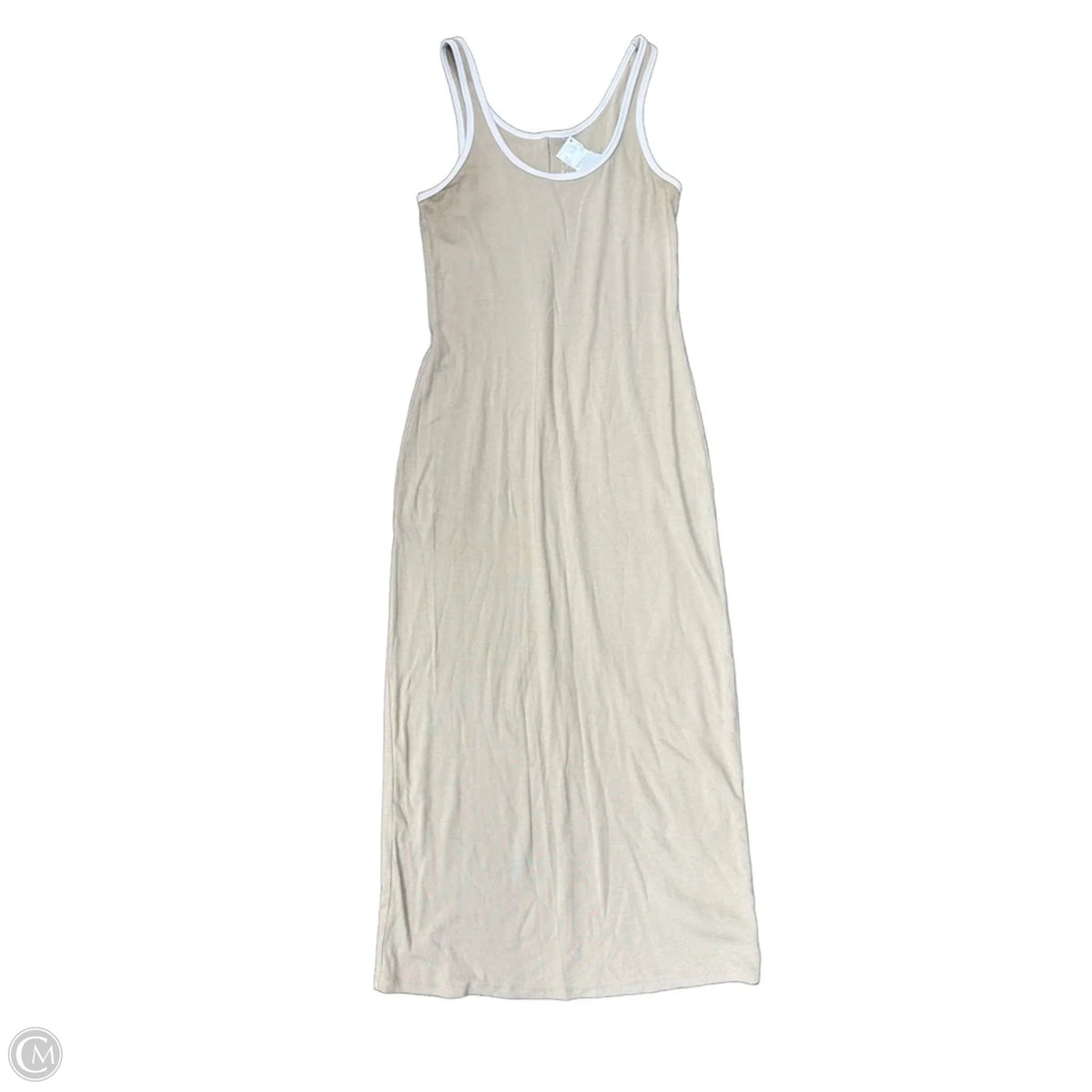 Dress Casual Maxi By A New Day In Tan & White, Size: S