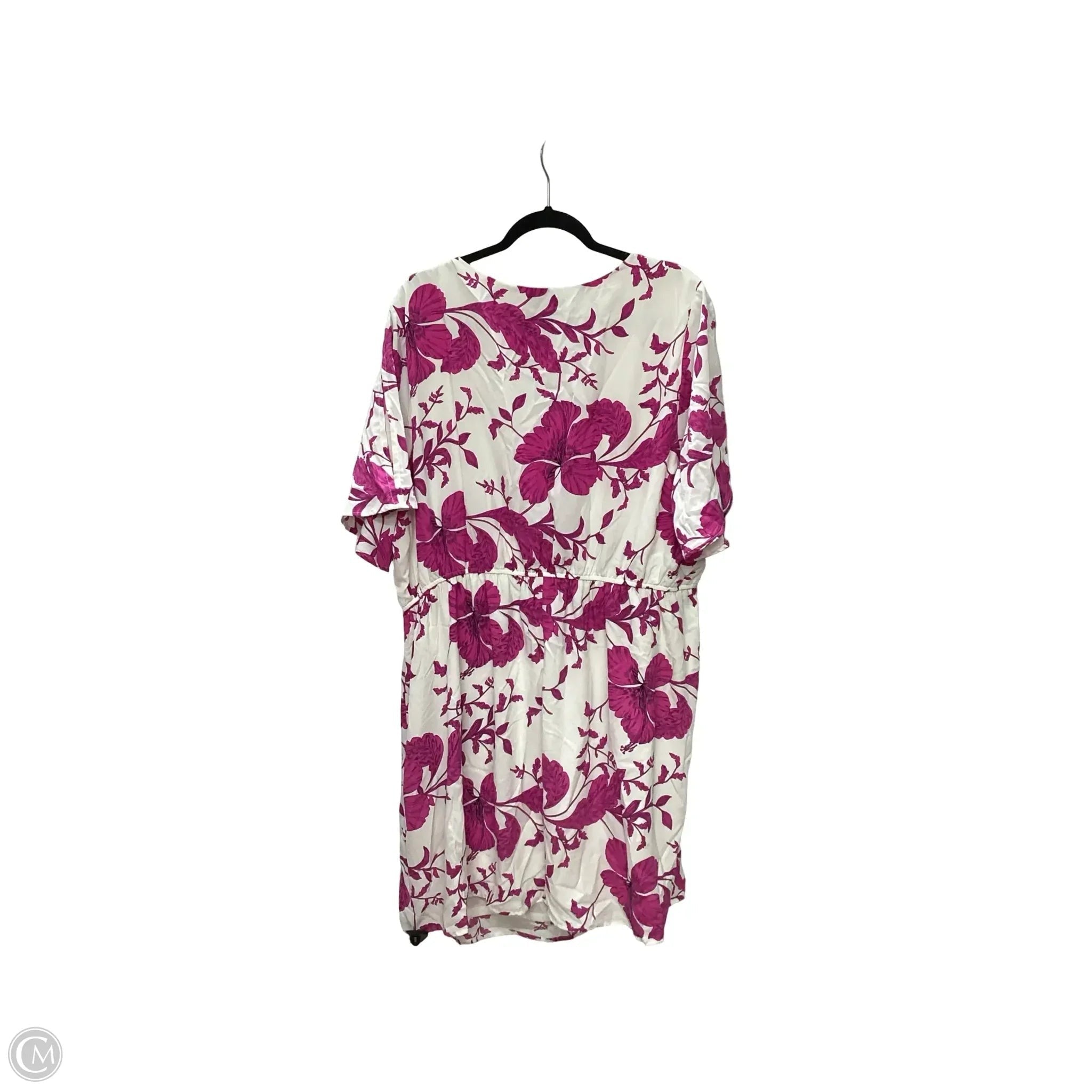 Dress Casual Short By Andree By Unit In Pink & White, Size: 2x