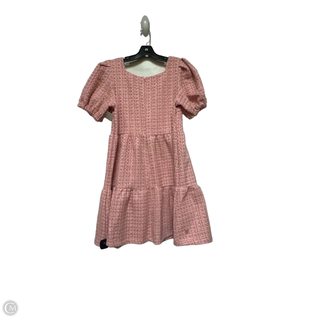 Dress Casual Short By Simply Southern In Gold & Pink, Size: L