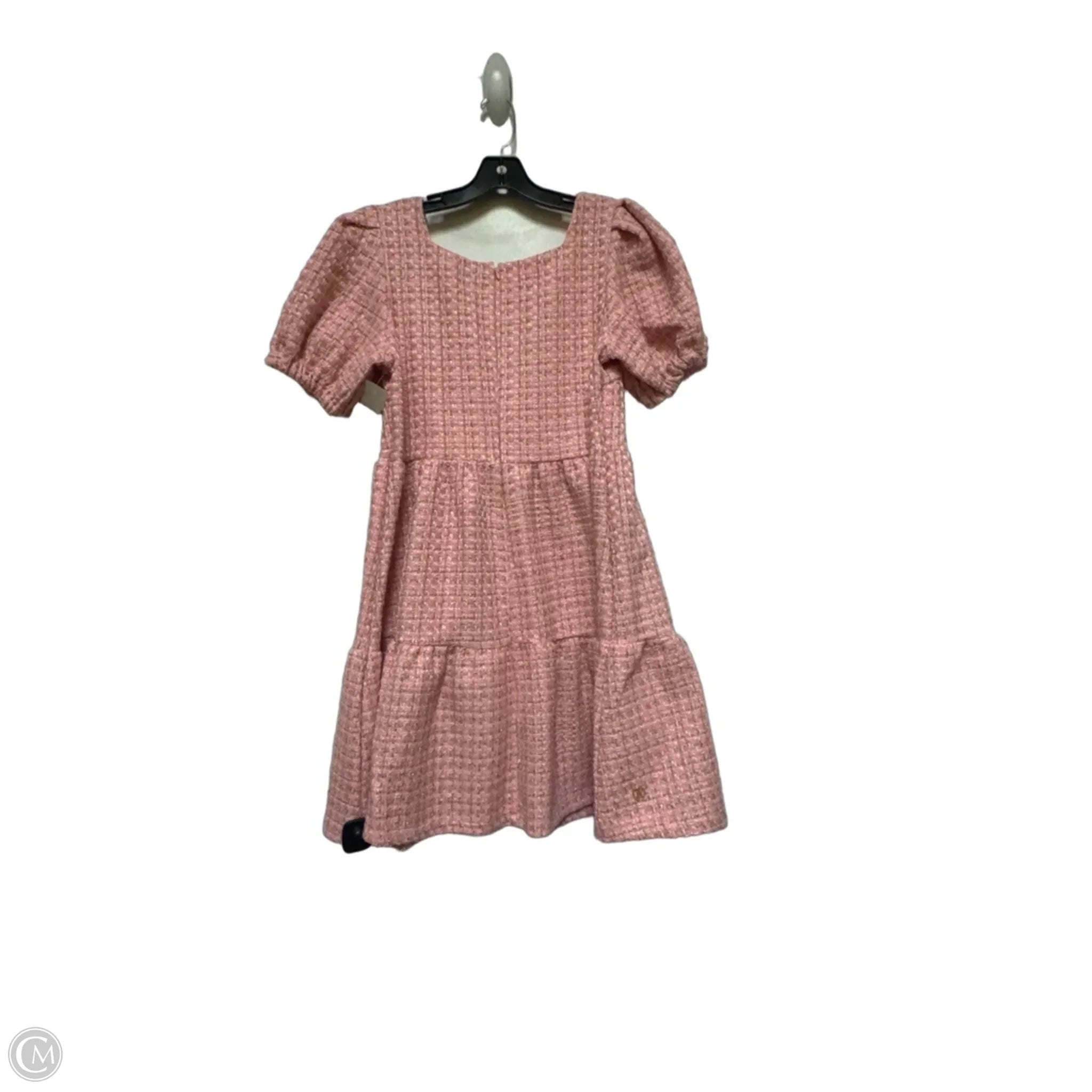 Dress Casual Short By Simply Southern In Gold & Pink, Size: L