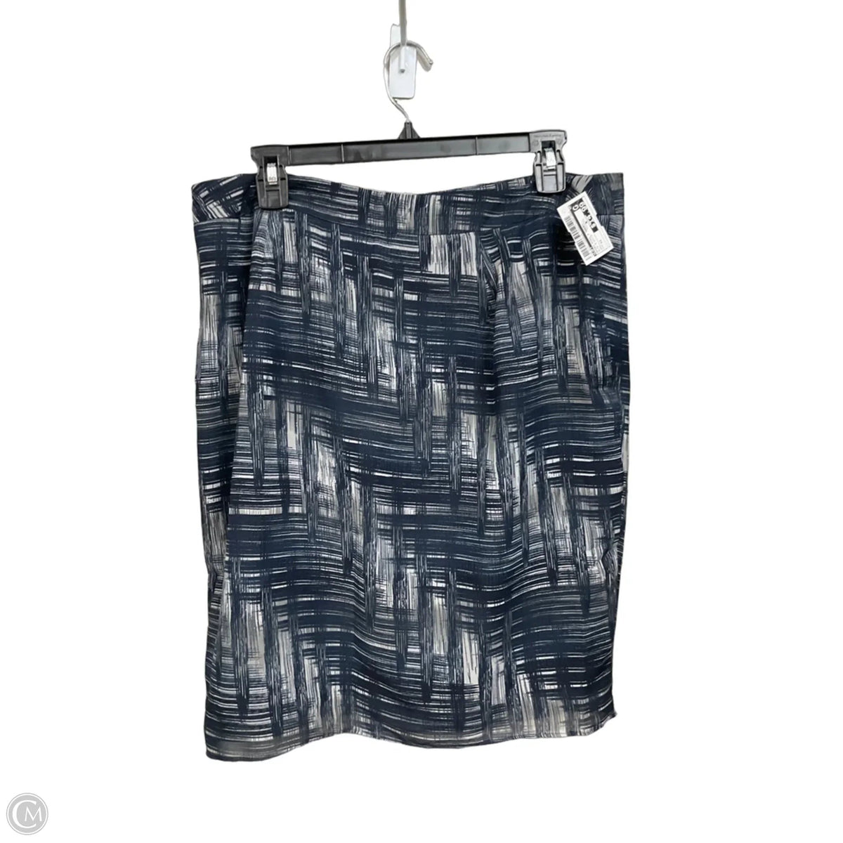 Skirt Mini & Short By Loft In Blue & White, Size: 12