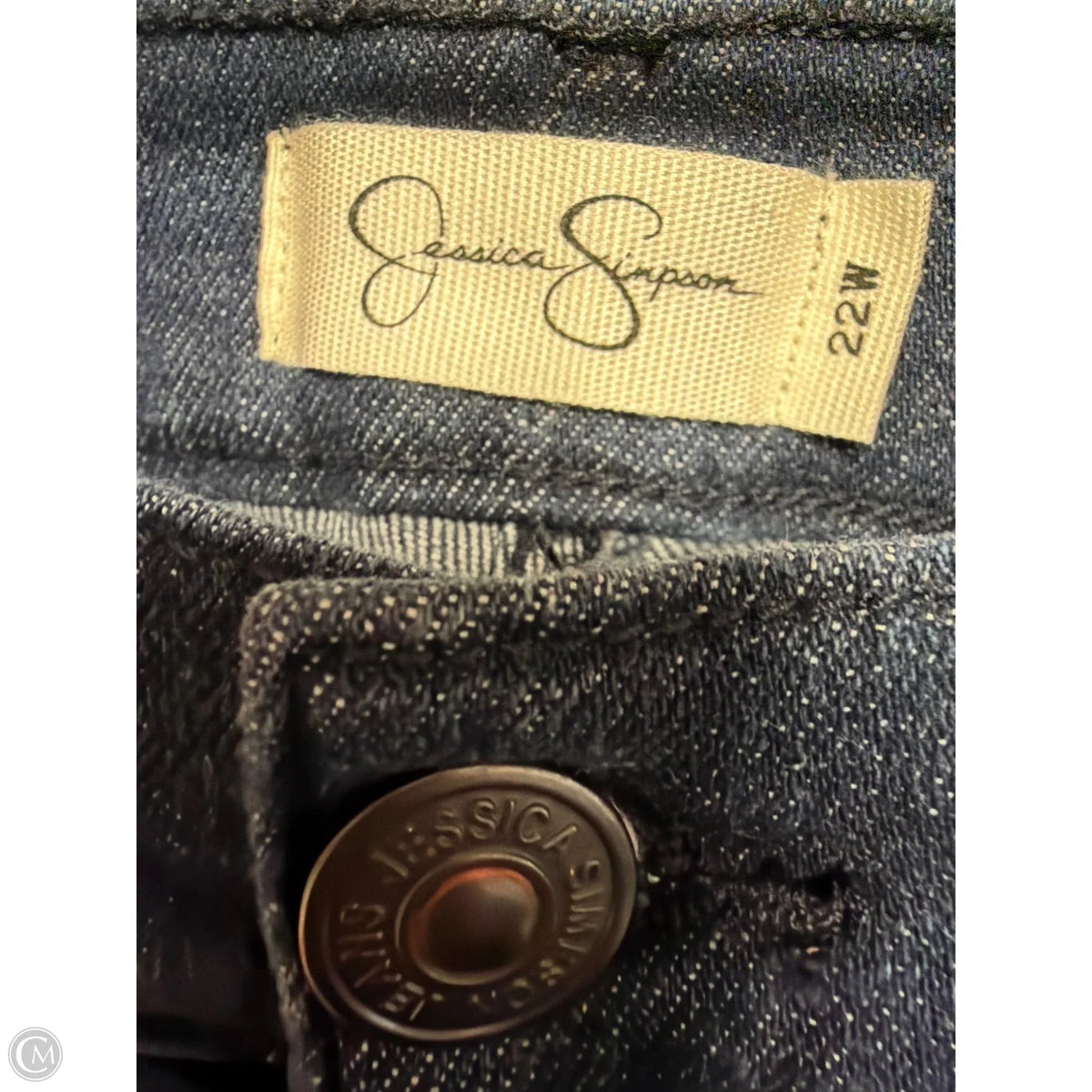 Jeans Flared By Jessica Simpson In Blue Denim, Size: 22