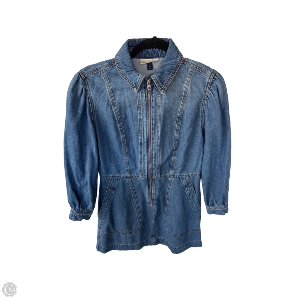Dress Casual Short By Universal Thread In Blue Denim, Size: Xs