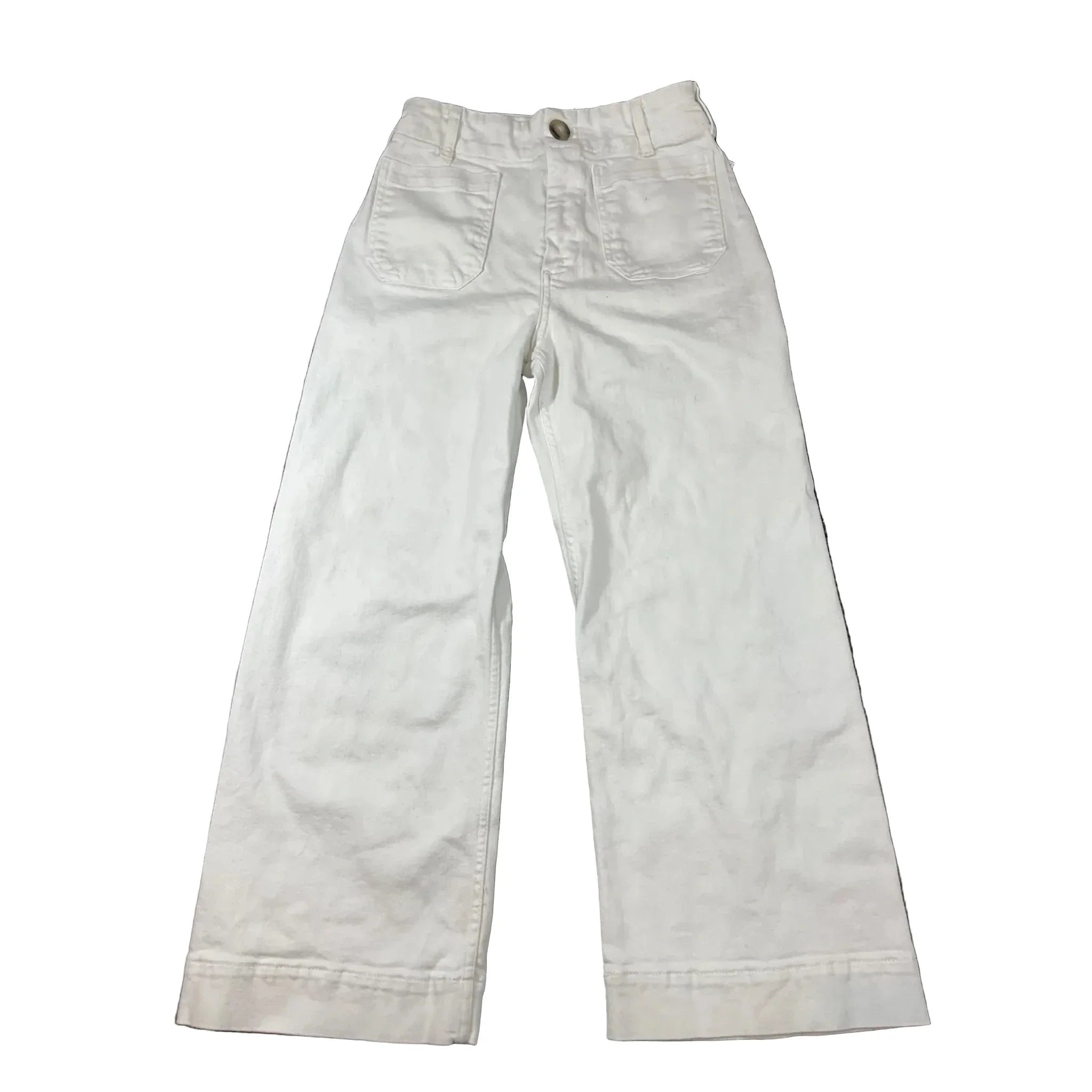 Jeans Wide Leg By Maeve In White Denim, Size: 4