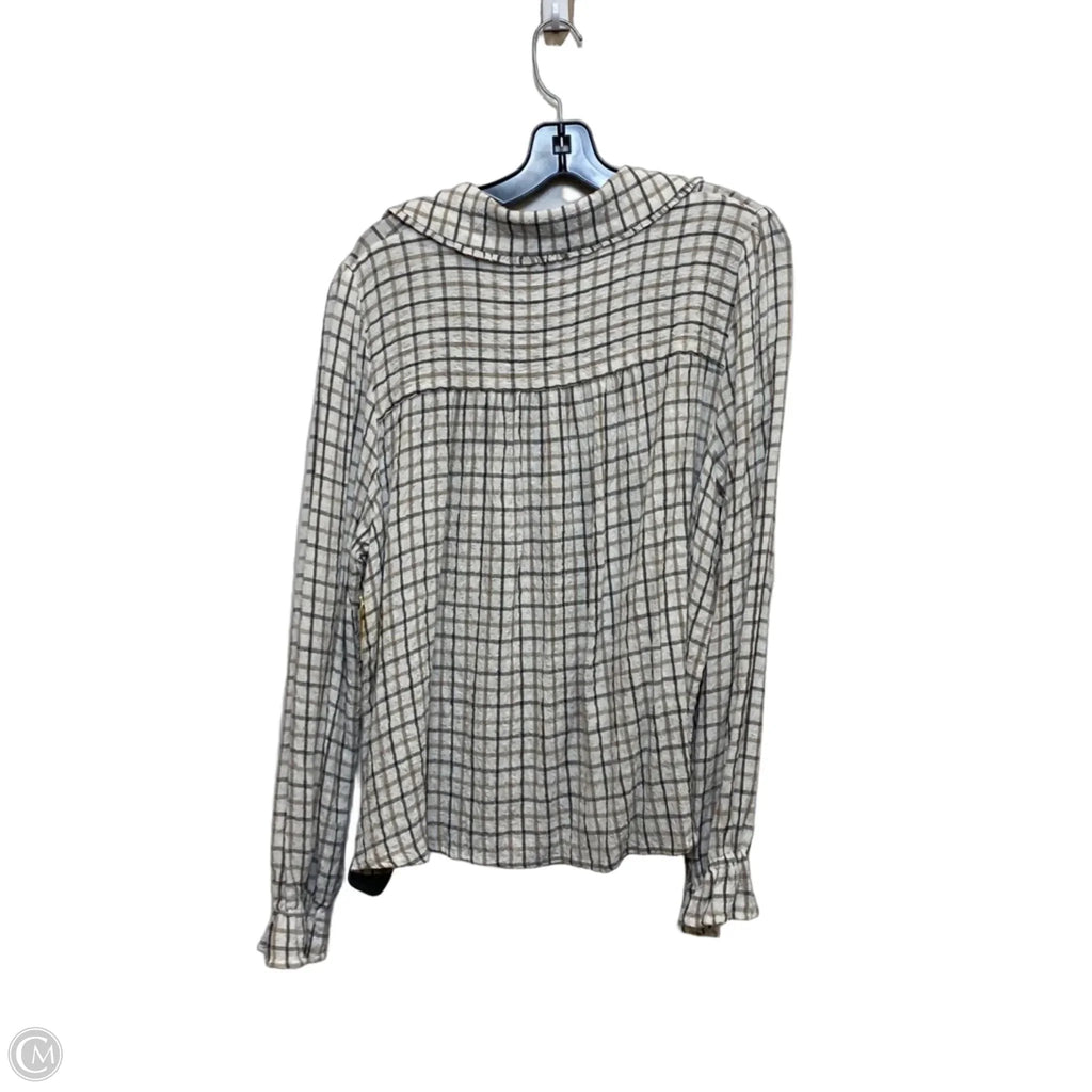 Top Long Sleeve By Jane And Delancey In Cream, Size: Xl