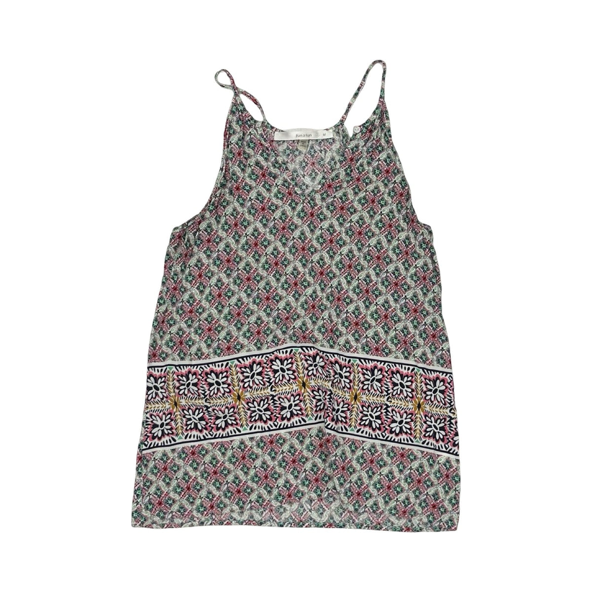 Blouse Sleeveless By Cmf In Floral Print, Size:M