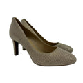 Shoes Heels Stiletto By Michael Kors In Gold, Size: 8