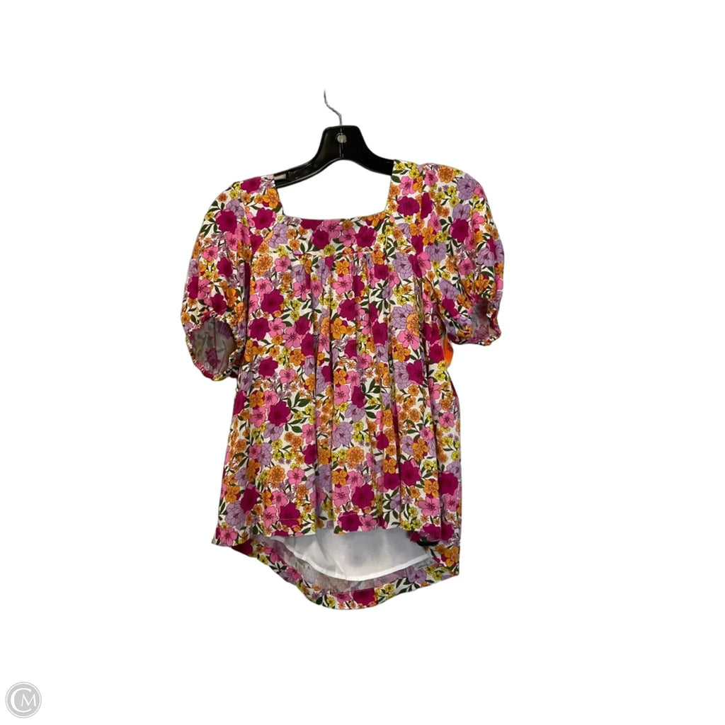 Top Short Sleeve By Draper James In Floral Print, Size: Xs