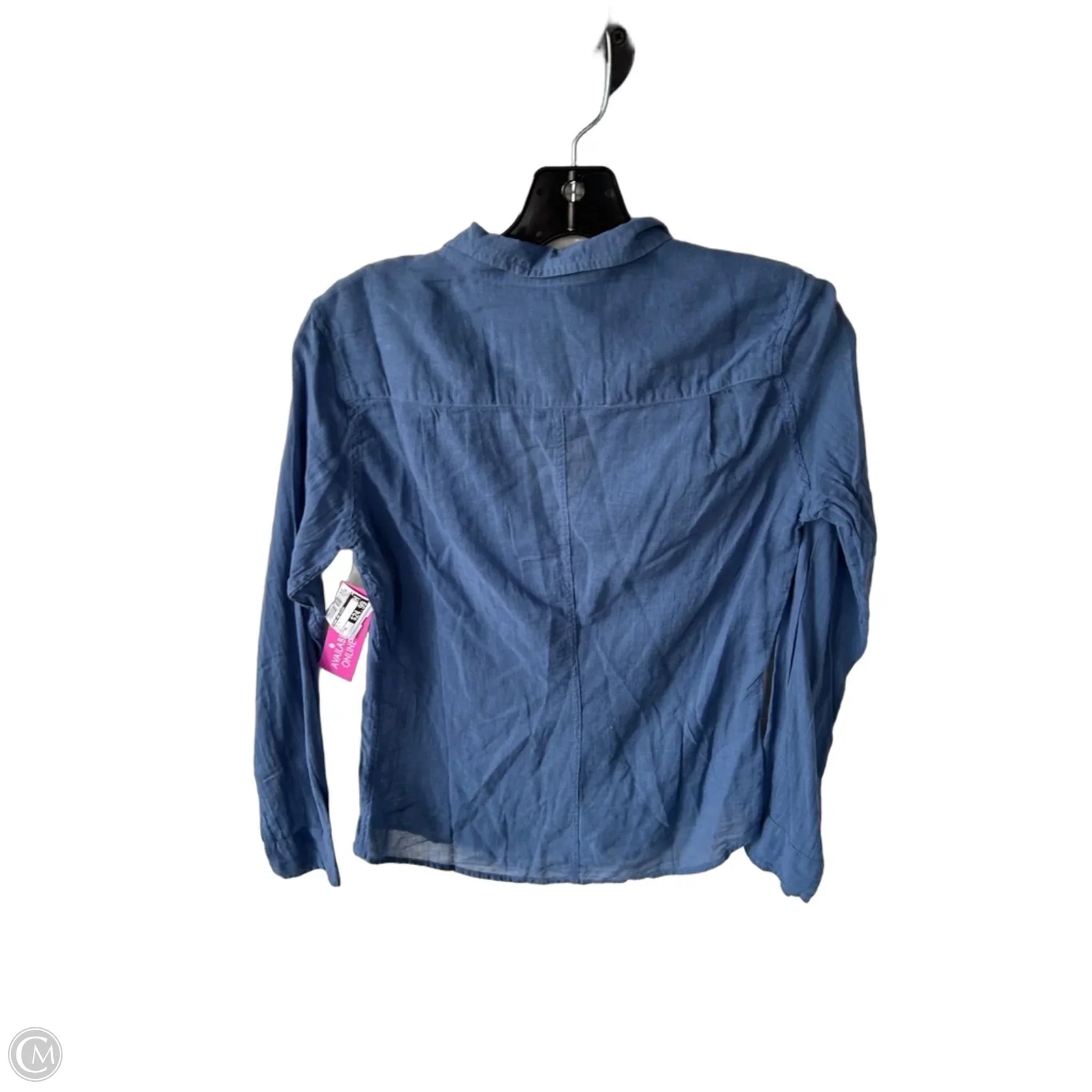 Top Long Sleeve By Frank And Eileen In Blue, Size: Xs