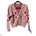 Sweater Cardigan By Celebrity Pink In Pink, Size: M