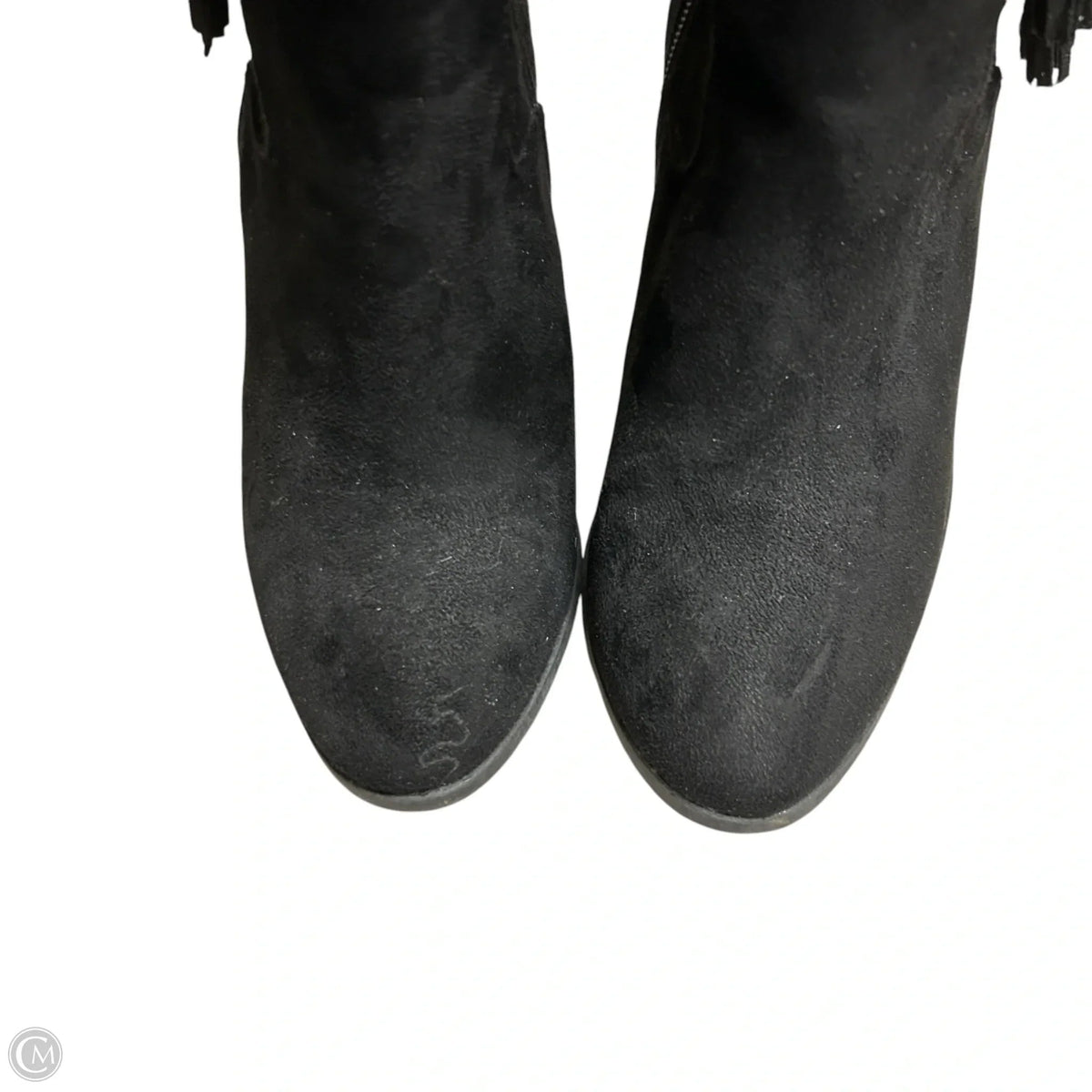 Boots Ankle Heels By Ollio In Black, Size: 6