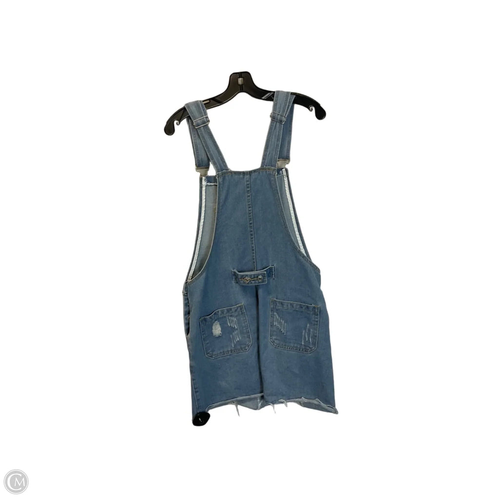 Shortalls By Clothes Mentor In Blue Denim, Size: S
