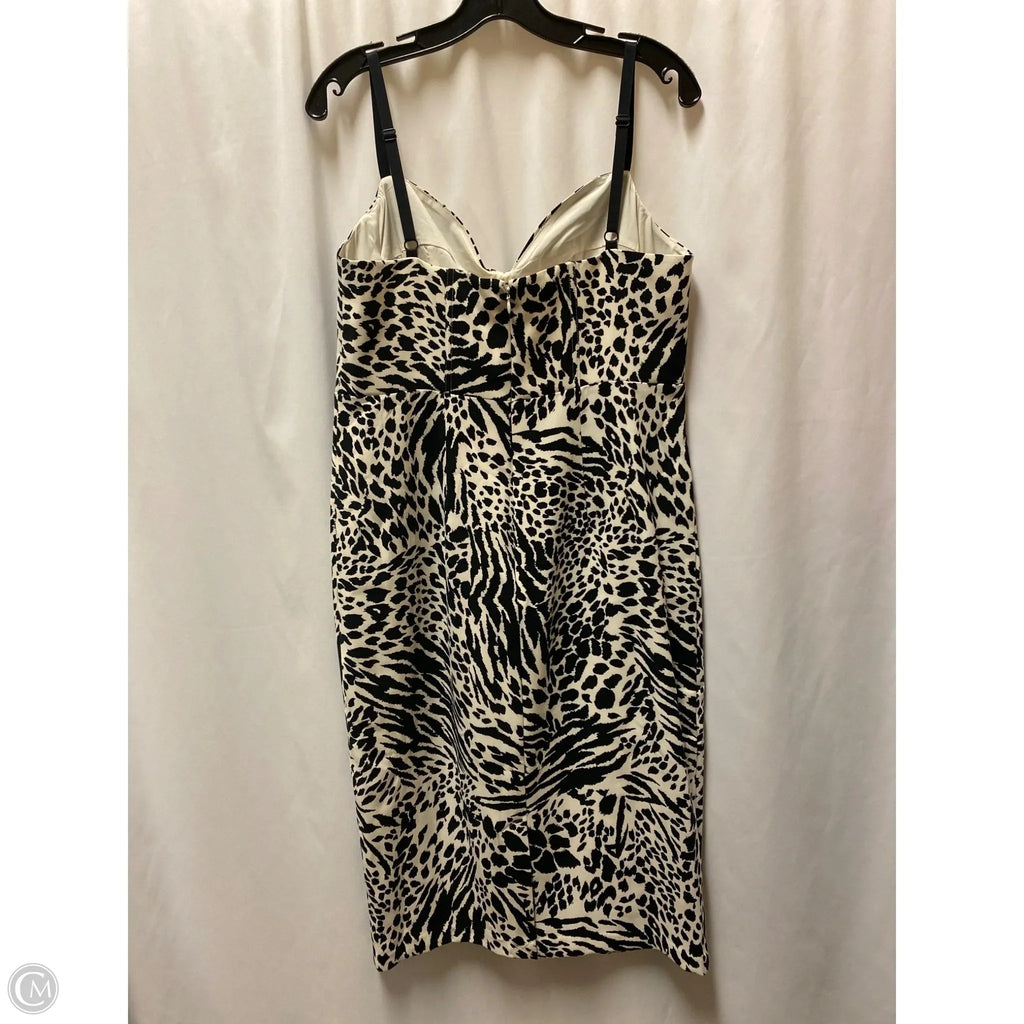 Dress Casual Midi By Clothes Mentor In Animal Print, Size: L