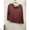 Top Long Sleeve By Liz Claiborne In Maroon, Size: Lp