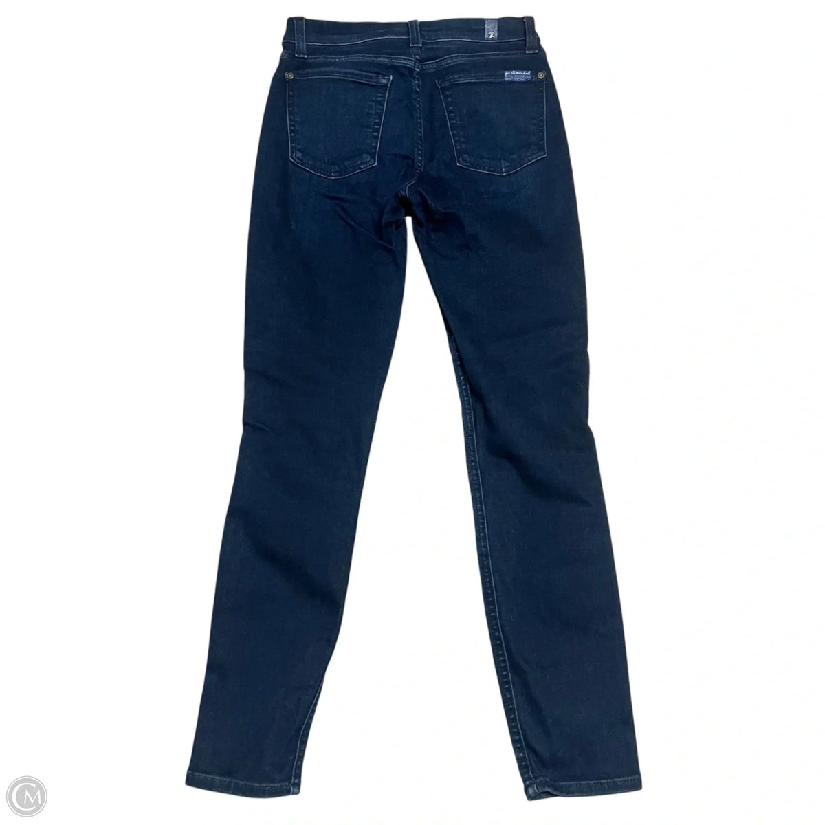 Jeans Skinny By 7 For All Mankind In Blue Denim, Size: 0