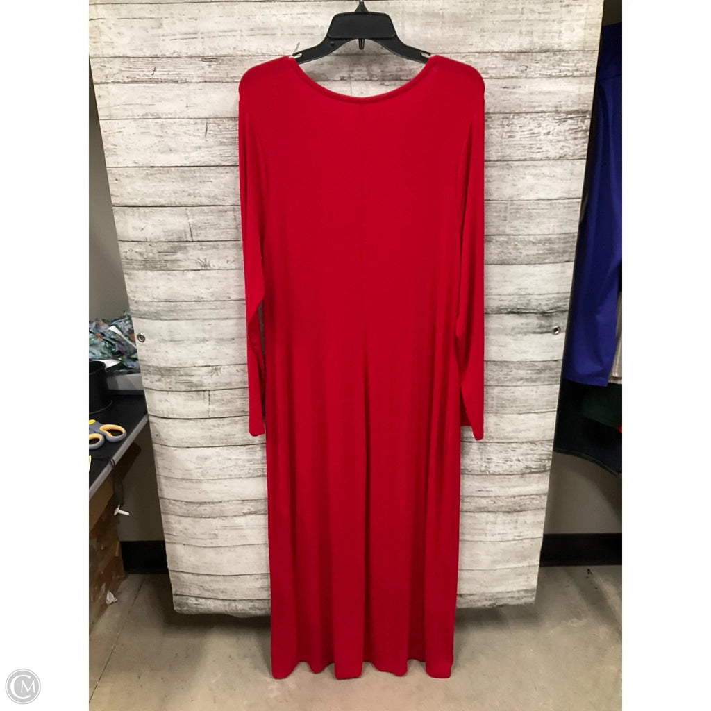 Dress Casual Maxi By A New Day In Red, Size: Xl