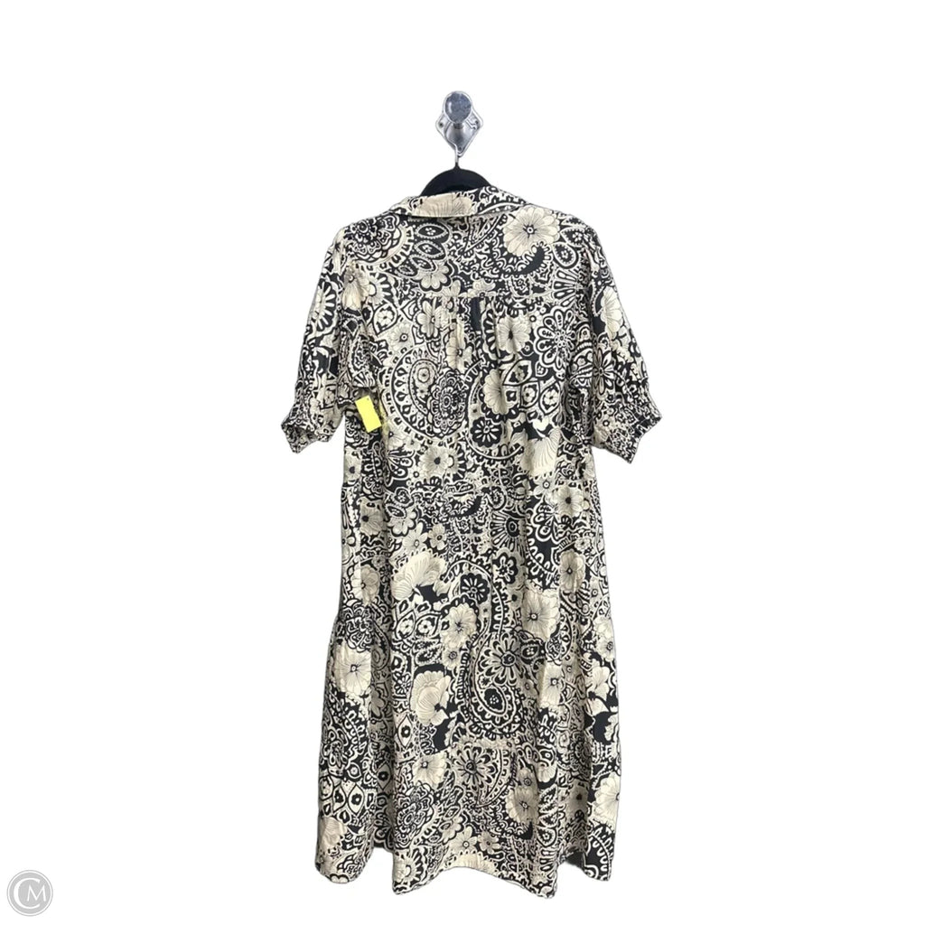 Dress Casual Maxi By Umgee In Black & Cream, Size: Xl